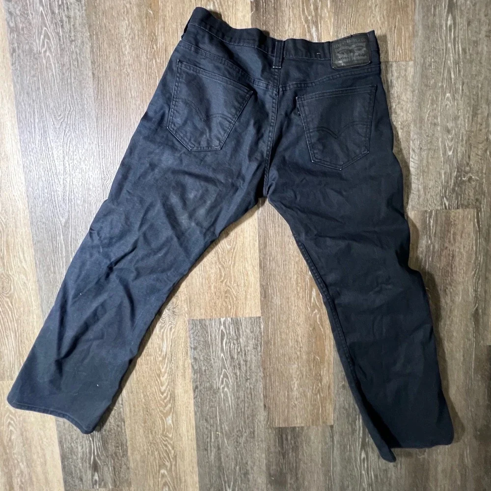 Levis 569 Loose Straight Jeans Mens 34x32 Black Relaxed Fit Denim 85569-0002